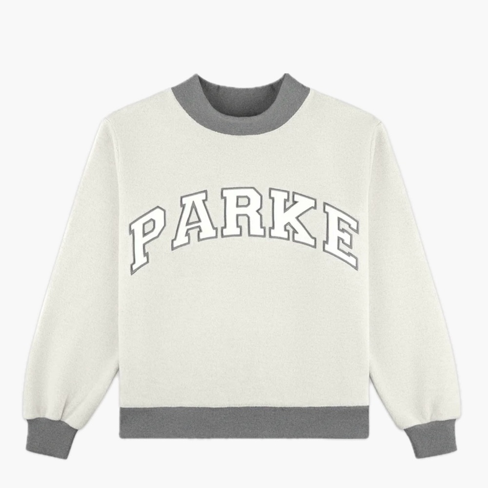 PARKE inside out mockneck in Stormy